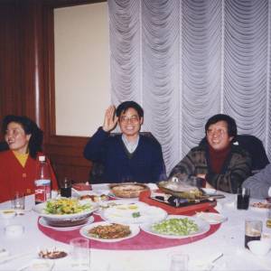 徐学成与华康字型同事（1990 年代）