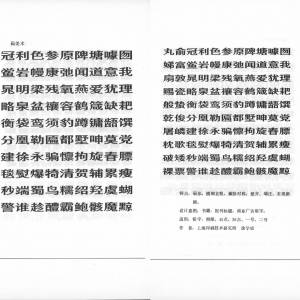 1982 年全国印刷新字体评展会字样