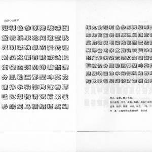 1982 年印刷新字体评展会字样
